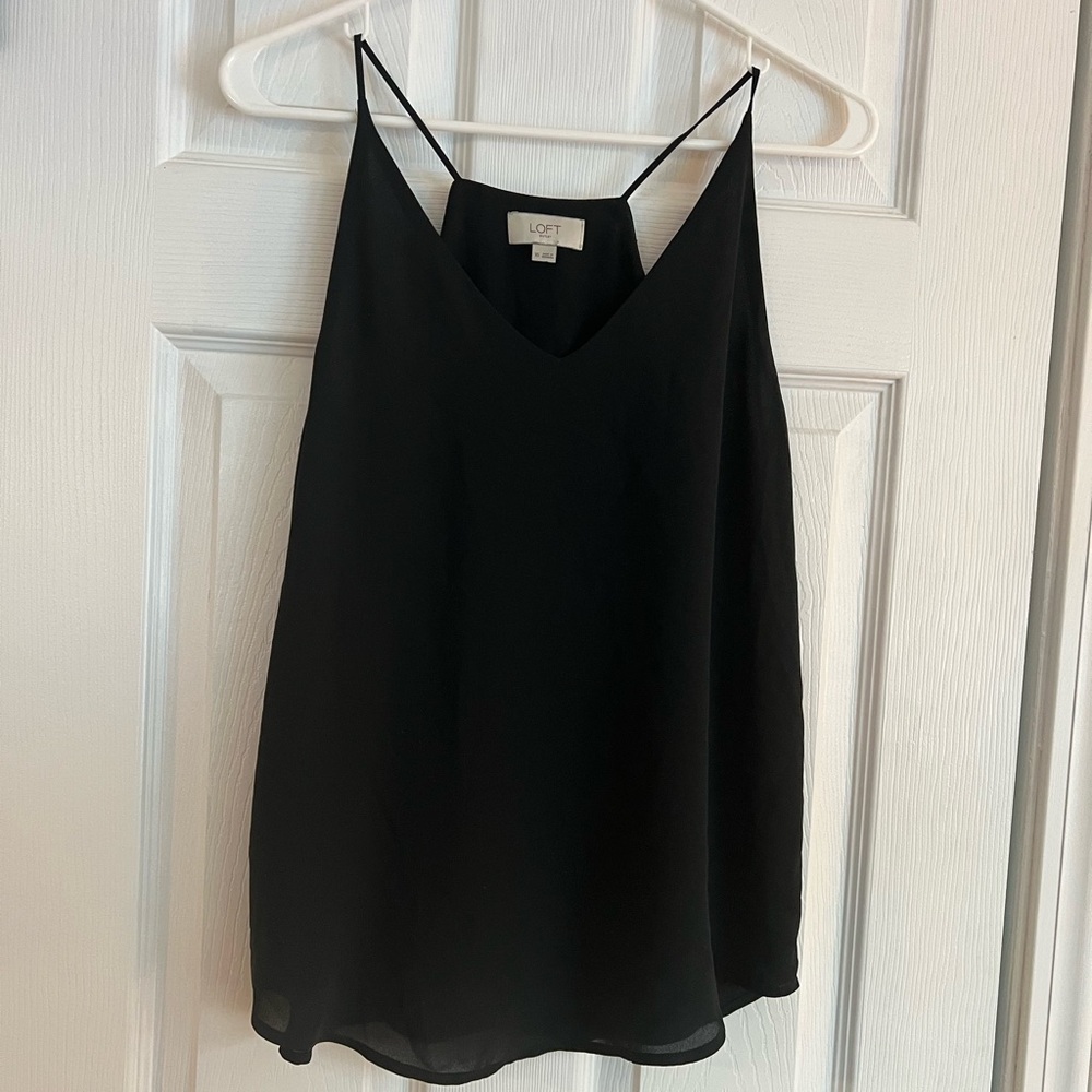 LOFT Women's Black Sleeveless Top